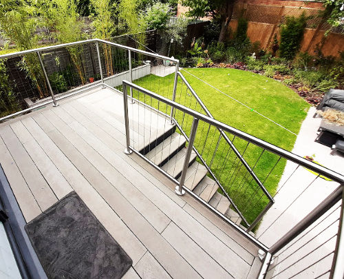 Vertical Tension Wire Balustrade
