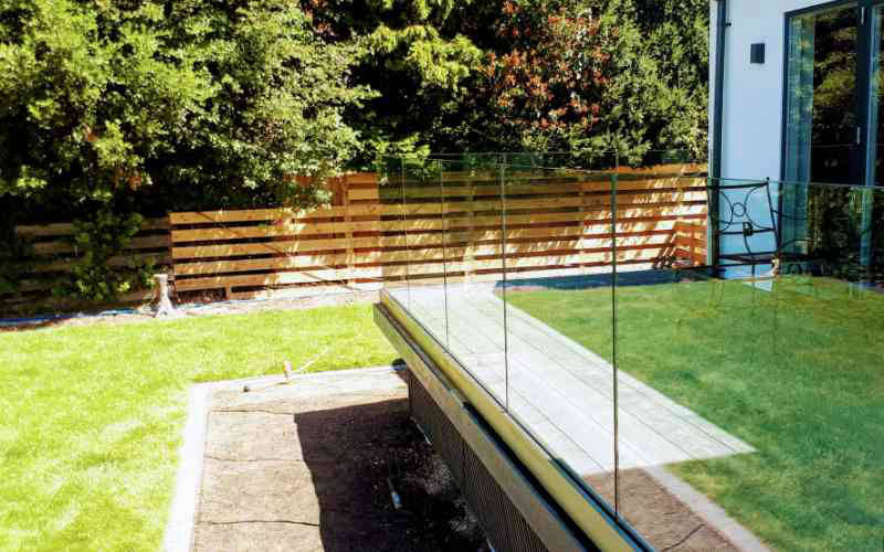 Toughened and laminated frameless glass balustrade