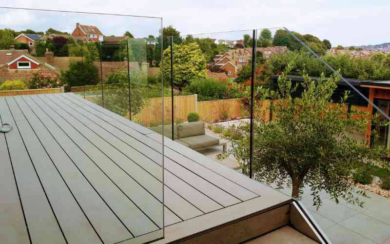 Toughened and laminated frameless glass balustrade