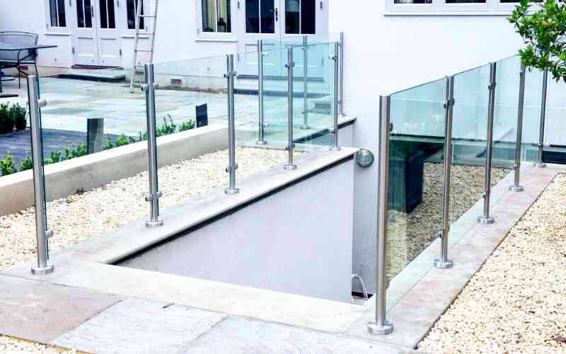 Toughened and laminated glass and post balustrade