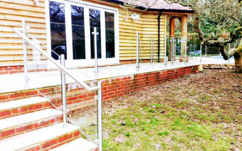 Toughened and laminated glass and post balustrade